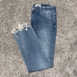 PAIGE Sarah Slim Straight Ankle Jeans
